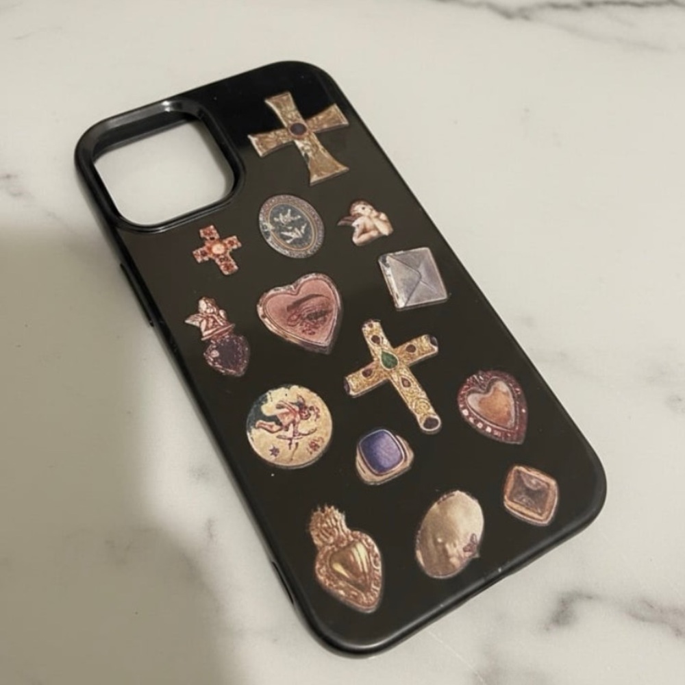iphone 12 mini case -Black